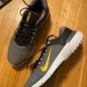 NEW Nike Men's Free Golf Inn Next Nature 'black Infinite Gold'